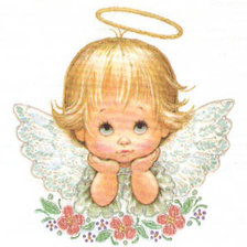 Схема вышивки «ангелочек»