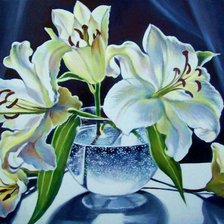 Схема вышивки «Букет лилий»