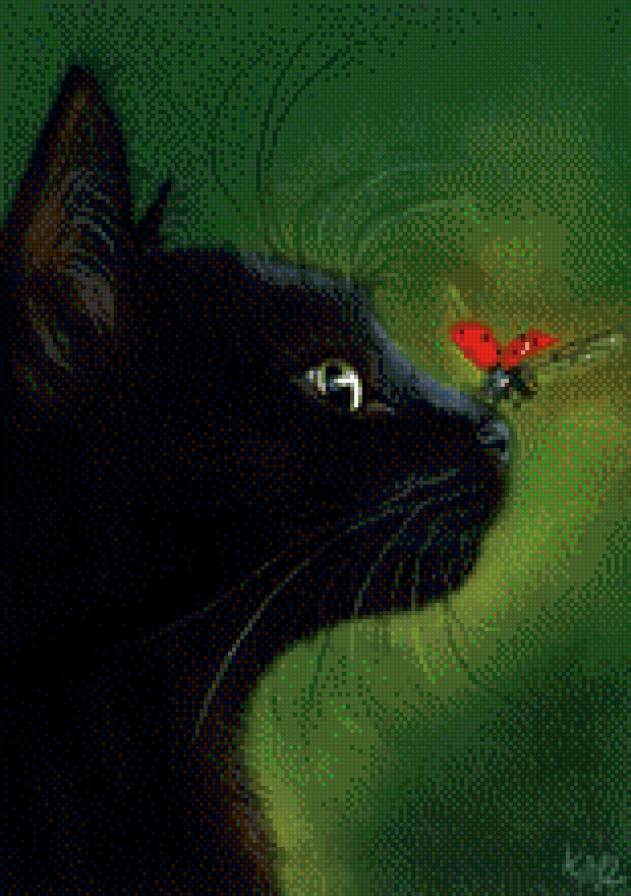 Кошка - кошки, животные, насекомые - предпросмотр