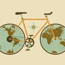 Схема вышивки «велосипед»