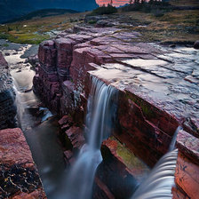 Схема вышивки «Горный водопад»