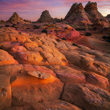 Схема вышивки «Красные горы»