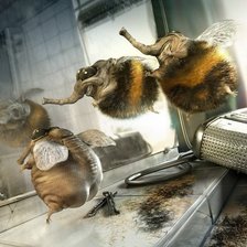 Схема вышивки «пчелы»