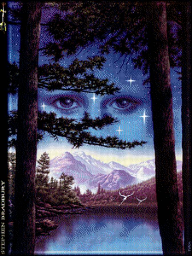 глаза неба - река, глаза, пейзаж, природа, горы - предпросмотр