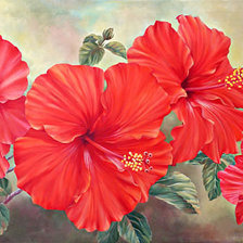 Красные цветы