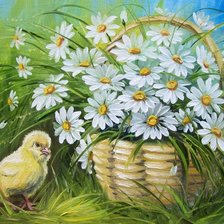 Схема вышивки «жёлтое чудо»