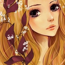 Схема вышивки «Девушка весна»