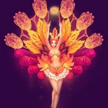 Схема вышивки «Девушка»