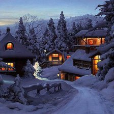 Схема вышивки «зима»