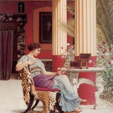 Схема вышивки «Девушка»