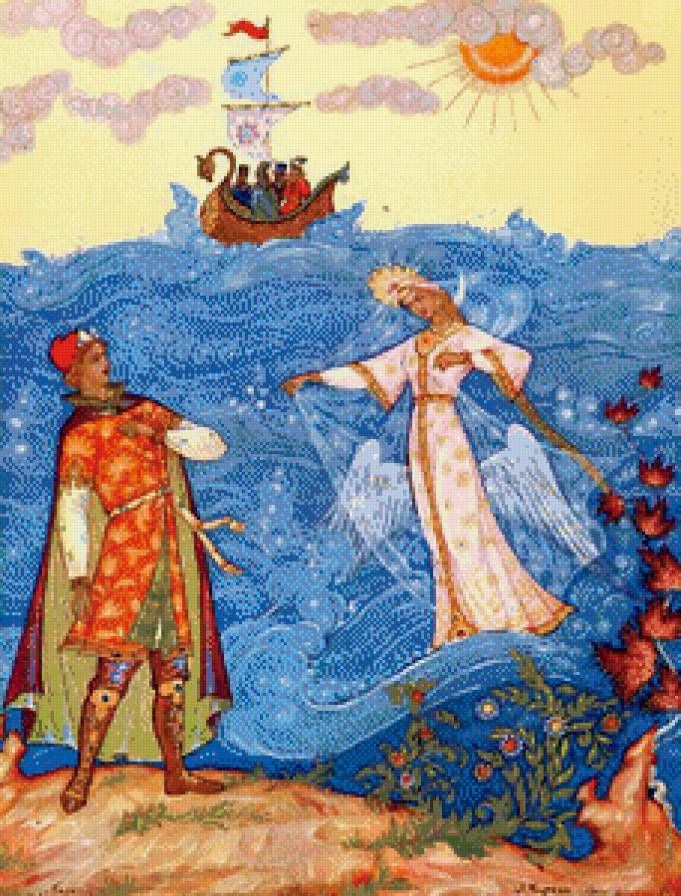 Царевна лебедь - сказка, девушка, море, любовь - предпросмотр