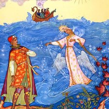 Схема вышивки «Царевна лебедь»