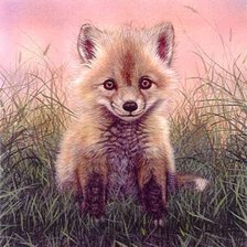 Схема вышивки «Лисенок»