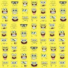 Схема вышивки «Губка БОБ»