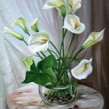 Схема вышивки «каллы»