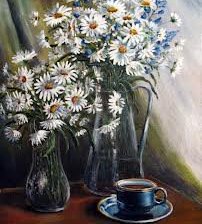 Схема вышивки «ромашки»