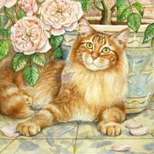 Схема вышивки «домашние любимцы»