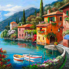 Схема вышивки «Солнечная набережная»