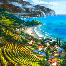 Схема вышивки «Вид с высоты»