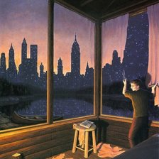 Схема вышивки «Город»