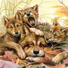 Схема вышивки «Ох уж эти детки»