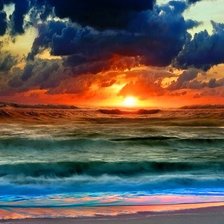 Схема вышивки «Восход»