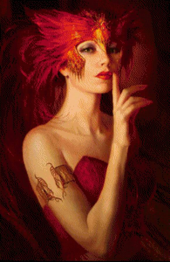 Фантома - девушка, ведьма, фентези - предпросмотр