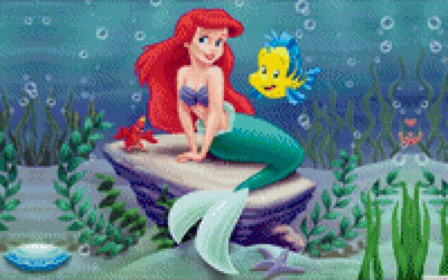 Русалочка - русалочка, ариэль, мультик, персонаж - предпросмотр