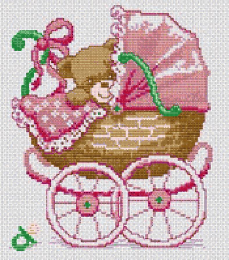 метрика для девочки - дети, метрика - предпросмотр