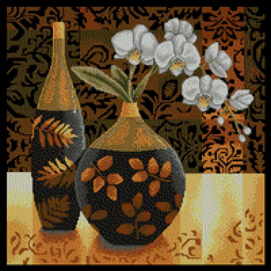 Орхидея - ваза, орхидея - предпросмотр