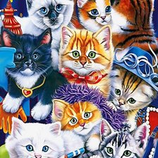 Схема вышивки «Кошкин дом»