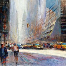 Схема вышивки «улица»