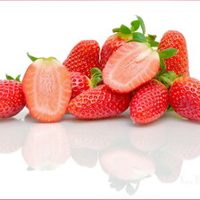 Схема вышивки «клубника»