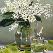 Схема вышивки «Ландыши»