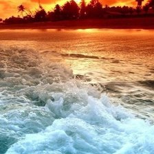 Схема вышивки «море»