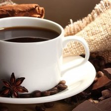 Схема вышивки «кофе»