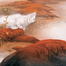 Схема вышивки «кошки»