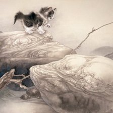 Схема вышивки «кошки»