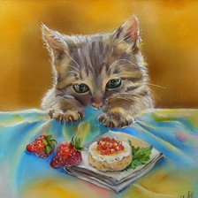 Схема вышивки «Котишка плутишка»