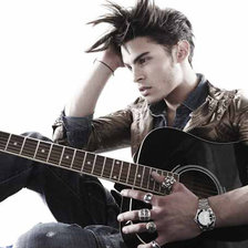 Схема вышивки «Парень с гитарой»