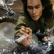 Схема вышивки «Парень»