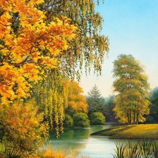 Схема вышивки «осень золотая»