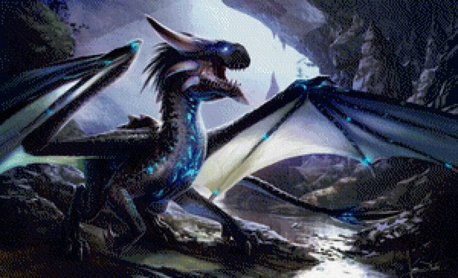 Серия "Драконы" - фэнтези, природа, миф, сказка, животные, драконы - предпросмотр