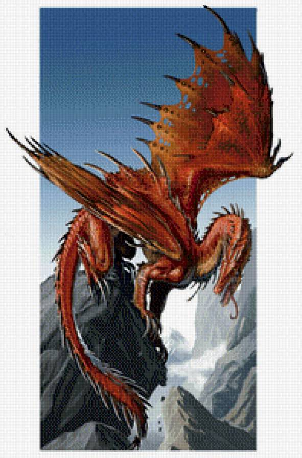 Серия "Драконы" - миф, драконы, животные, сказка, природа, фэнтези - предпросмотр