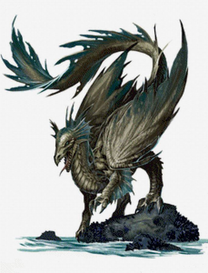 Серия "Драконы" - миф, сказка, фэнтези, животные, драконы, природа - предпросмотр