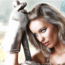 Схема вышивки «Воительница»