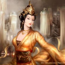 Схема вышивки «Девушка»