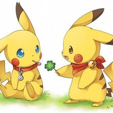 Схема вышивки «Пикачухи)))»