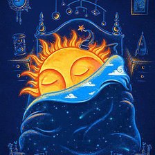 Схема вышивки «Спящее солнышко»