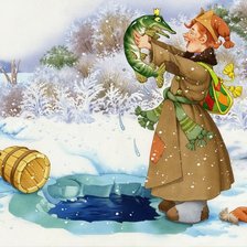 Схема вышивки «про Емелю»